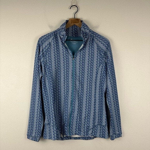 Peter Millar Womens Lightweight Jacket M Full Zip UPF 50+ Golf Back Pocket Sz L - Picture 2 of 10